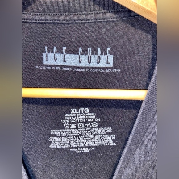 2/30$ Men’s ICE CUBE black T-shirt with front print of the rapper ICE CUBE Sz XL - Picture 2 of 6